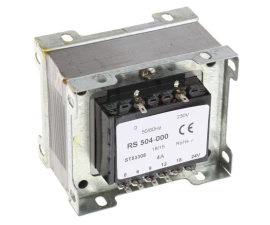 63-6679-82　RS PRO100VA1输出机箱安装变压器，6V交流电，9V交流电，12V交流电，18V交流电　504-000