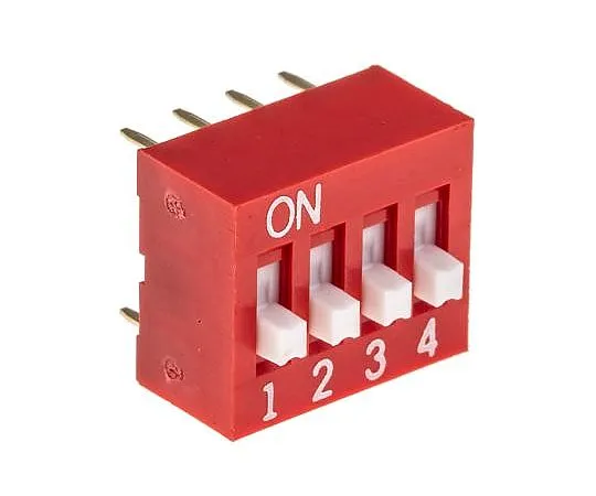 63-5158-95　4通孔DIP开关SPST,提升执行器　NDS-04-V