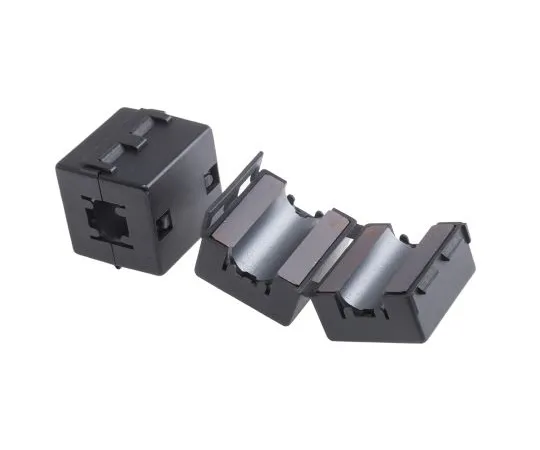 63-6883-38　RS PRO可开启铁氧体夹具，31.5 x 33 x 30毫米，适用于电脑外设、数字电视、内外电源　123-2496