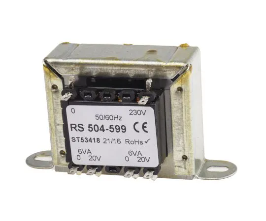 63-6680-55　RS PRO12VA2输出机箱安装变压器，20V交流电压　504-599
