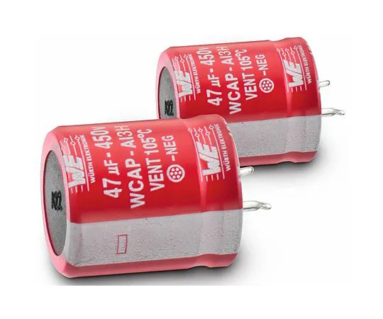 63-6968-99　WurthElektronik150μF450Vdc铝电解电容器，通孔25 (Dia。)x 36 mm+105°25mm 10mm　861141484011