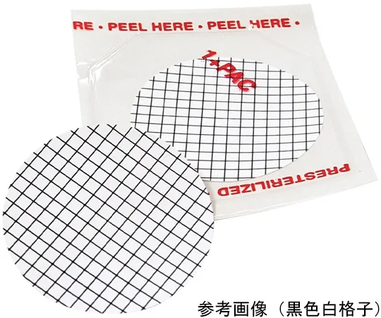 65-3733-89　Membrane Disc White/Black Grid Diameter Φ47 mm MCE 0.8 μm Sterile Individual Packaging Without Pad 100 Pieces　1216724