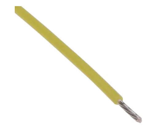 63-5141-80　RS PRO PTFE设备线材0.08 mm 2 CSA,黄色100 m卷筒　841-7140