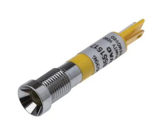63-6583-72　RS PRO黄色指示器，24 V交流电，8毫米安装孔尺寸，焊点终止　206-996