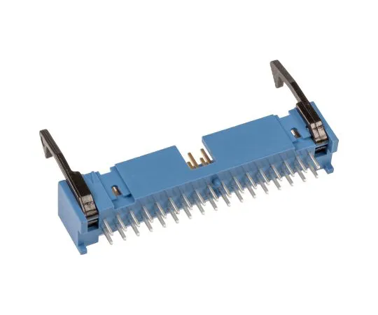 63-6654-79　Header-amplifier latches for connecting boards 34 poles 2.54 mm 2 rows straight　3-1761606-1