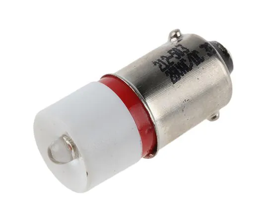63-6588-25　LED反射器灯泡，BA9s,红色，单芯片，10毫米直径，28V直流电。　212-503