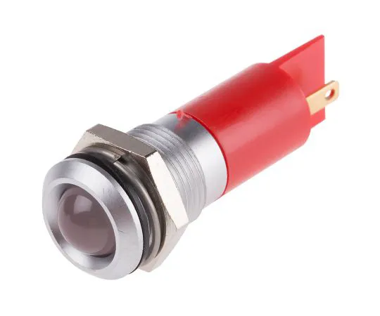 63-6583-57　RS PRO红色指示器，24 V交流/直流，14mm安装孔尺寸，焊点终止，IP67　206-889
