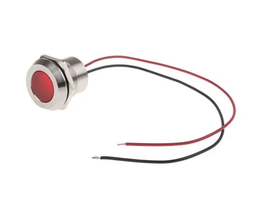 63-6882-78　RS PRO红色指示器，28 V直流，22mm安装孔尺寸，导线终止，IP67　123-2425