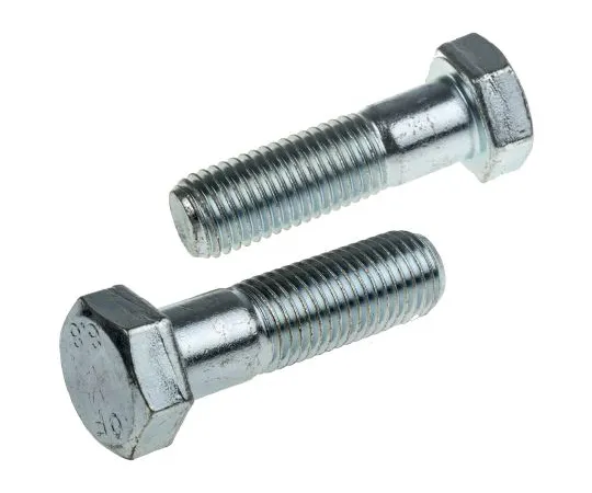 63-6612-33　透明钝化，锌钢六角螺栓，M20 x 70mm　279-981