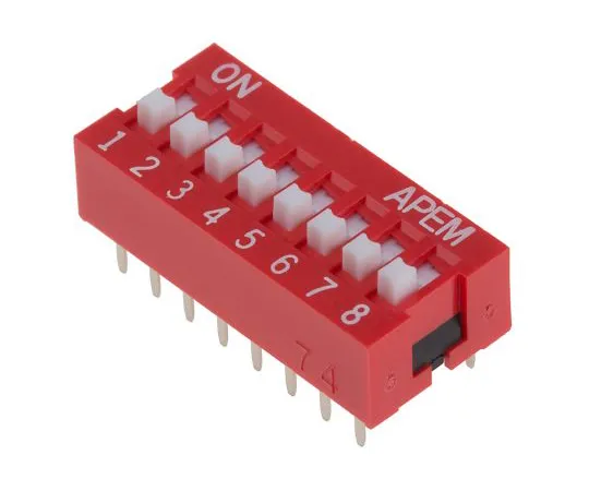 63-5158-97　8通孔DIP开关SPST,升降式执行器　NDS-08-V