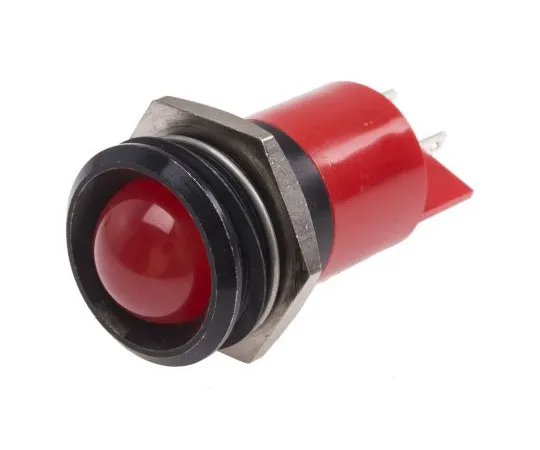63-6587-61　RS PRO红色指示器，24 V交流/直流，22mm安装孔尺寸，焊点终止　211-623