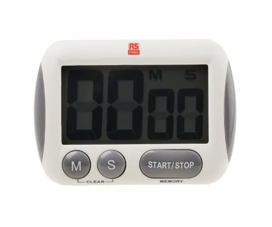 63-6704-45　RS PRO数字桌面定时器白色　557-610