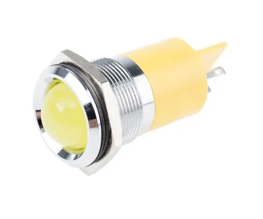 63-6582-82　RS PRO黄色指示器，12 V直流，22mm安装孔尺寸，焊点终止　205-892