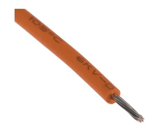 63-5156-76　RS PRO Orange HookUL3239, 0.2 mm 2,6kV直流24 AWG, 100 m　873-8961