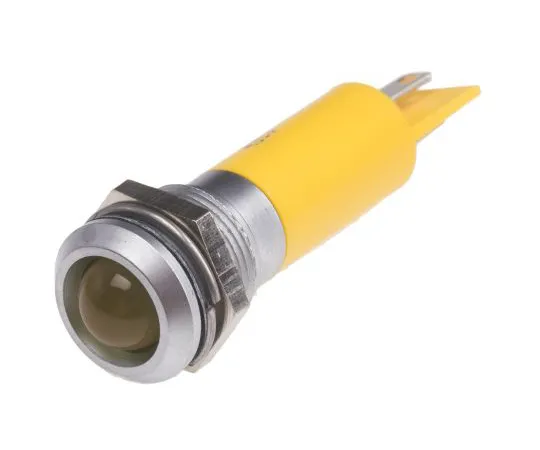 63-6585-93　RS PRO黄色指示器，230 V交流电，12mm安装孔尺寸，标签终止，IP67　209-585