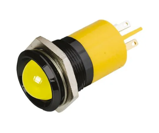 63-6584-63　RS PRO黄色指示器，110 V交流电，22mm安装孔尺寸，焊点终止　208-037