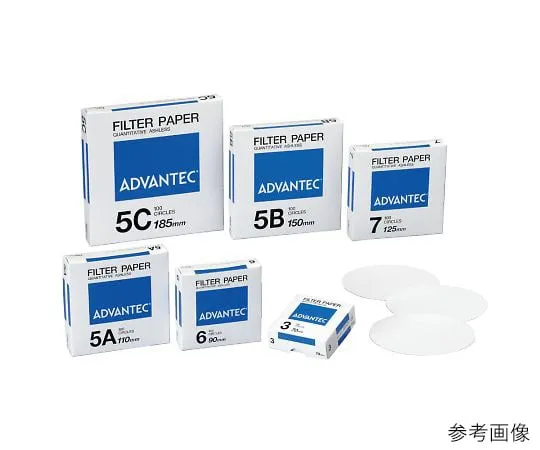 64-1175-58　定量滤纸No.5 C 125mm C -25 100 pcenter hole vacant type　1532125