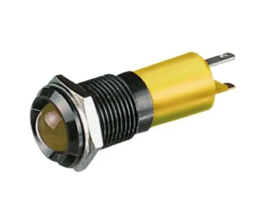 63-6586-63　RS PRO黄色指示器，12 V直流，14mm安装孔尺寸，焊点终止，IP67　210-478