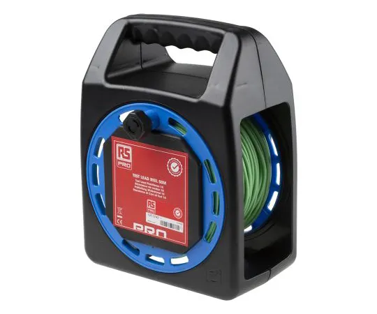 63-6984-34　RS PRO Green Test Lead Extension Reel, 50m电缆长度　125-3742
