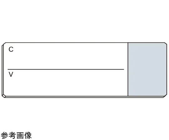 67-8065-22　Slide Glass Sight VC White Edge Polished No. 1 100 Sheets　S5111