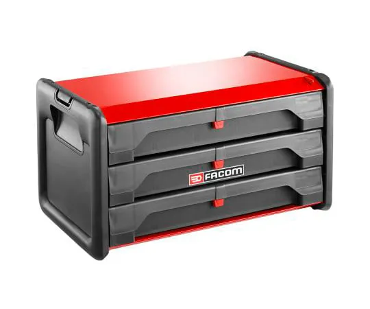 63-5167-49　Face3抽屉金属工具箱，270 mm x 270 mm x 510 mm　BT.203PB
