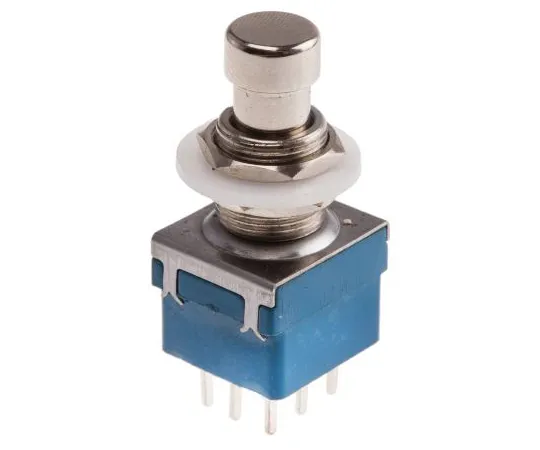 63-5145-32　RS Pro 3 P CO Latching Push Button Switch, 12.2 (Dia。) mm, PCB　846-6745