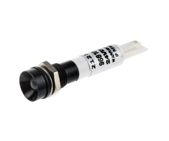63-6587-93　RS PRO白色指示器，24 V交流/直流，8毫米安装孔尺寸，焊点终止，IP67　212-187