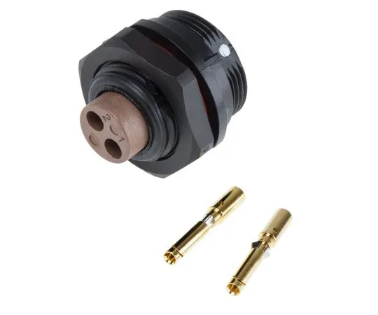 63-6951-47　RS PRO面板安装连接器，2个联系人　124-6652