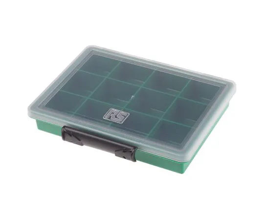 63-6690-59　RS PRO 12 Cell绿色PP包装箱，32mm x 175mm x 143mm　515-568