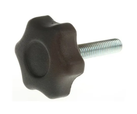 63-6565-06　RS PRO Black Multiple Lobs Clocking Knob,M8　161-161