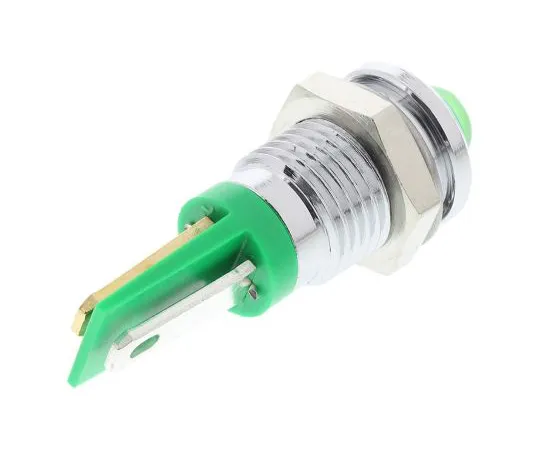63-6581-48　RS PRO绿色指示器，2V直流，8mm安装孔尺寸，焊点终止　203-830