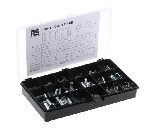 63-6611-97　352件亮锌镀钢Imperial Clevis Pin Kit　279-492