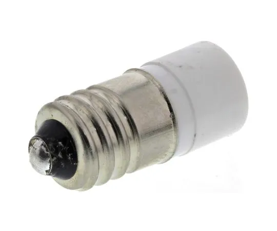 63-6581-82　LED反射器灯泡，E10,白色，单芯片，10毫米直径，12V交流/直流电。　204-350