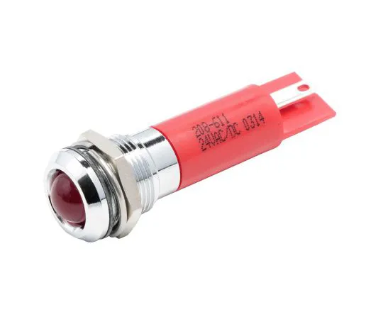 63-6585-27　RS PRO红色指示器，24 V交流/直流，12mm安装孔尺寸，焊点终止，IP67　208-611