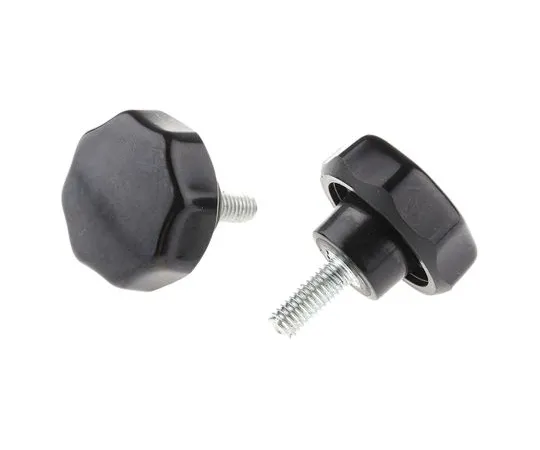 63-6717-13　RS PRO Black Multiple Lobs Clocking Knob,M6　686-092