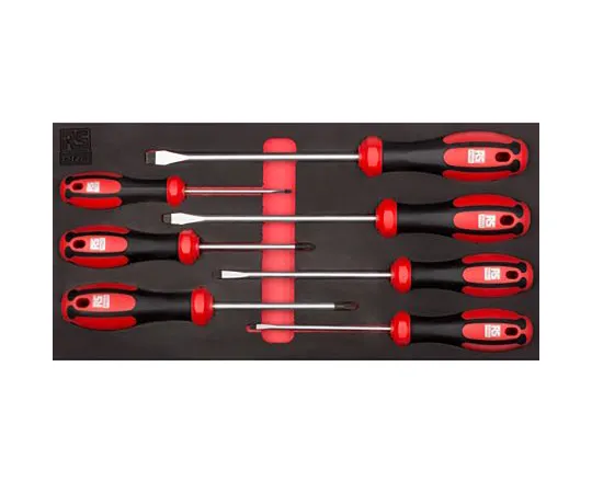 63-6978-82　RS Pro Standard Pozidriv,开槽螺丝刀套装7件　125-3058