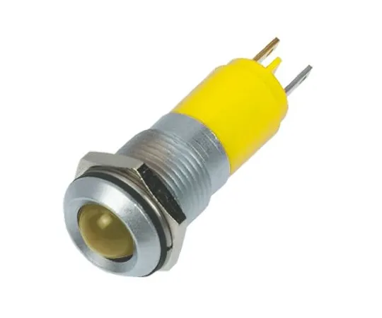 63-6582-61　RS PRO黄色指示器，24 V交流/直流，14mm安装孔尺寸，焊点终止，IP67　205-476
