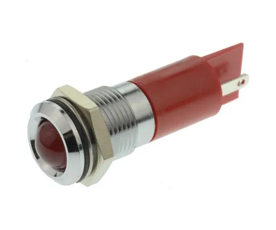 63-6581-76　RS PRO红色指示器，24 V交流/直流，14mm安装孔尺寸，标签终止，IP67　204-293