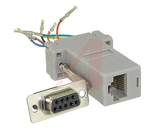 63-5162-67　夹式连接器DB9,RJ45D-SubModularAdapter Kit,1 (RJ45端口)　40-9538F
