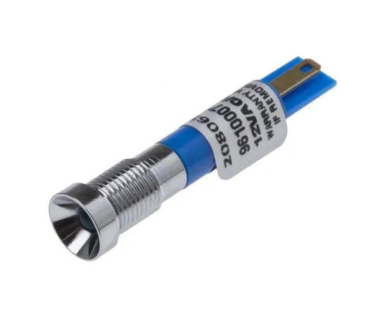 63-6584-66　RS PRO蓝色指示器，12 V,8毫米安装孔尺寸，焊点终止，IP67　208-065