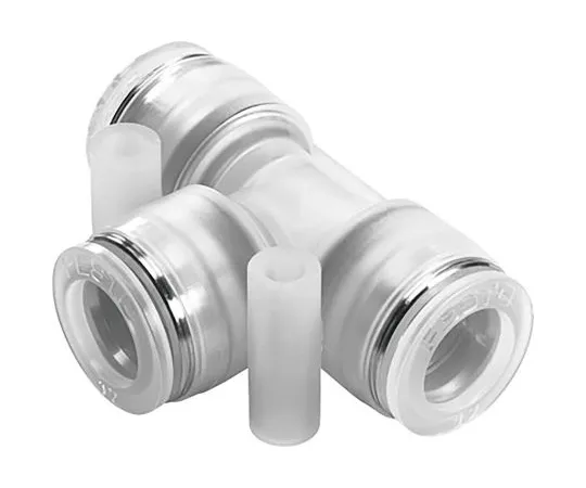 63-6996-67　Festo气动Tee管到管适配器，推入8mmx推入8mmx推入8mm,食品级，耐化学品　NPQP-T-Q8-E-FD-P10