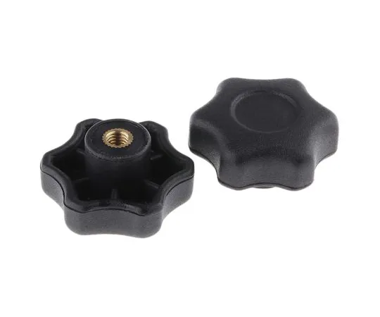 63-6564-95　RS PRO Black Multiple Lobs Clocking Knob,M6　161-098