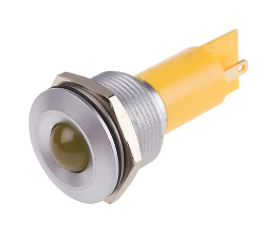 63-6583-53　RS PRO黄色指示器，115 V直流，230 V交流，19mm安装孔尺寸，标签终止　206-801