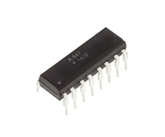 63-5181-21　Broadcom,ACPL-847-000E直流输入晶体管输出四路光电耦合器，通孔，16针PDIP　ACPL-847-000E