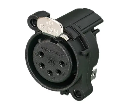 63-5174-19　Neutrik 5 Way PCB Mount XLR Connectors, Female, Gold Plated Contacts,   > 50 V　RSNC5FAH-D