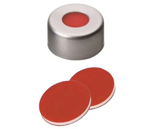 65-2753-62　Cr-Cap with PTFE/Si/PTFE Septum 100 Pieces　11030196