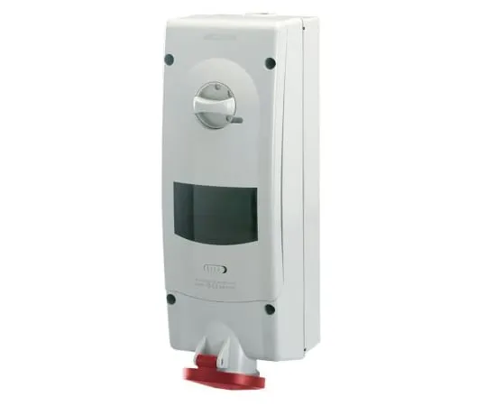 63-6988-14　RS PRO SwitchableIP44工业联锁Socket 3P+N+E,接地位置6h,16A, 400 V　125-4387