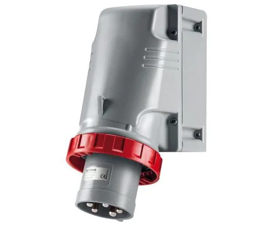 63-6988-10　RS PROIP67红墙安装3P+N+E工业电源插头，额定125A, 415 V　125-4379