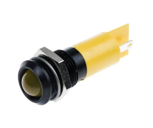 63-6584-47　RS PRO黄色闪烁LED指示灯，24 V直流，14mm安装孔尺寸，焊条终止　207-781