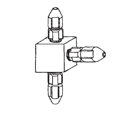 64-1072-20　［缺货］带有连接器的三向块　K-11-2